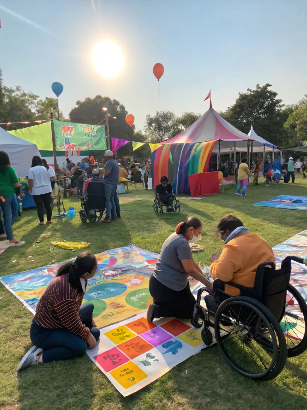 An image of people with disabilities participating in a handisport event, emphasizing ESM's commitment to inclusivity and adaptive sports.